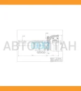 ���� �������� /HDK ��� Toyota LAND Cruiser /1994-1996 /LC80 1HDF 1HZT 1Fzfefe /24*59*30; TO-E030; (TG-9530 TO-030 0110-030) 4340560070 TO030 NS11352HO...
