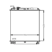 �������� IS-0024-36-MT, 13104 Isuzu ELF, Nissan Atlas 4HK1 04~ (620x588x36mm) 13104 (ZEVS) 13104 ����