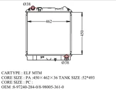 �������� IS-0055-36-MT-K Isuzu ELF (GSP) IS005536MTK ����