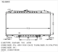 �������� NI-0093-32 Nissan Safari 99-02 (AD Radiators) NI009332 ����