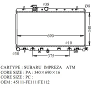 �������� SUB-0019-26-K Subaru Impreza 02-06 (GSP) SUB001926K ����