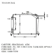 �������� TO-0149-36-K Toyota Hiace Regius 98-99 (GSP) TO014936K ����