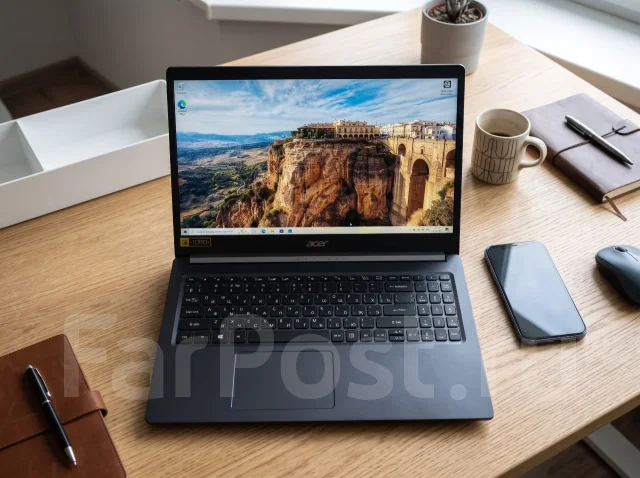Acer. 15.6", 2,4����, ��� 8 ��, ���� 256���, WiFi: 1, Bluetooth: 1, ����������� �� 8��. ����