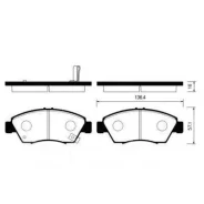 ������� 45022-S5A-G01, PF-8264, GP-05070, PF-8264, AN-376WK, NPO-117W-SB, AF-5070M, 06450-S5A-J00, 06450-S5B-J00, 45022-S04-V00, 45022-S04-V01, 45022...