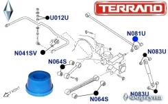 ������ 55742-F2700 N081U, 55742F2700, 55130-88G00, 55130-88G10, I. D-21��, Nissan Avenir(VEW10, �VSW10, �W10, �PW10, �SW10, �)05. �1990-07. �1998, �Ce...