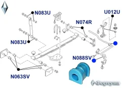 ������ ������������� 56243-27N00 N088SV, 5624327N00, I. D-23 ��, Nissan Caravan/HOMY(ARGE24, �AEGE24, �KRE24, �)03. �1990-06. �1999, �Caravan/HOMY(ARE...