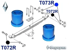 ������ ��������� 55046-0T001 N073R, 550460T001, 22*40*42, Nissan Atlas/Condor(H41, �)10. �1991-08. �1995, �Nissan Diesel ��������� ������, F/R �������...