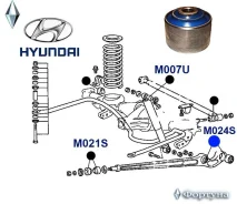 ����������� MB631492 M024S, HY-M024S, CD-M024S, MB584041, MB631-492, MB 631492, 16*65*60, Mitsubishi Pajero (L141G, �L144G, �L146G, �L149G, �)04/1982...