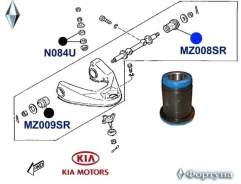 ����������� S083-34-840A MZ008SR, N-MZ008SR, M-MZ008SR, K-MZ008SR, S08334840A, S47S-34-710, S47P34710A, S47S34710, 54542-HA200, 54542-HA001, 54506-HC1...