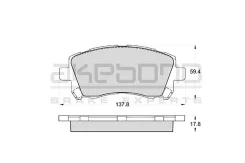 ������� ��������� �������� �������� �������� ��� Subaru Foerster (SF), Legasy II-IV, Outback (BE, BL) AN-463WK Akebono AN-463WK AN-463WK AN463WK ����