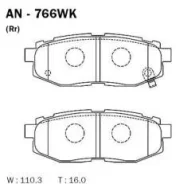 ������� ��������� �������� ������ Subaru Tribeca (B9) 05 AN-766WK Akebono AN-766WK AN-766WK AN766WK ����