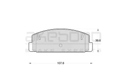 ������� ��������� �������� ������ �������� ��� Mazda 6 (GG, GH) AN-219K Akebono AN-219K AN-219K AN219K ����