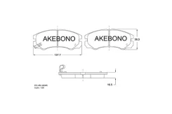 ������� ��������� �������� �������� ��� Isuzu Trooper 92- / OPEL Frontera AN-386WK Akebono AN-386WK AN-386WK AN386WK ����