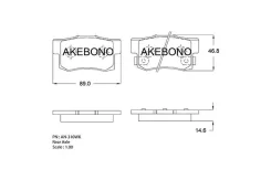 ������� ��������� �������� ������ �������� ��� Honda Accord V, Inspire (-95), Prelude (-96) AN-310WK Akebono AN-310WK AN-310WK AN310WK ����