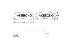 ������� ��������� �������� ������ �������� ��� Mitsubishi Pajero Pinin 98 AN-224WK Akebono AN-224WK AN-224WK AN224WK ����
