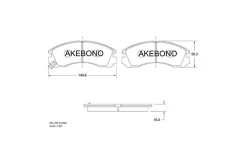������� ��������� �������� �������� Mitsubishi L200 AN-313WK Akebono AN-313WK AN-313WK AN313WK ����
