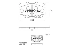������� ��������� �������� �������� �������� ��� Toyota LC80 (_J8_) AN-336WK Akebono AN-336WK AN-336WK AN336WK ����