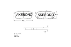 ������� ��������� �������� ������ �������� ��� Mitsubishi Pajero II AN-366WK Akebono AN-366WK AN-366WK AN366WK ����
