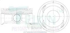 �������� ������� ej255-t d99,5+0.25 1,2-1,2-2 Subaru EJ255-T 04-07 Teikin 55105025 55105025 ����