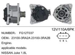 ��������� ��� Nissan Juke 1.8L 12v 110a 6PK (JL2036) 231003RA2A ����