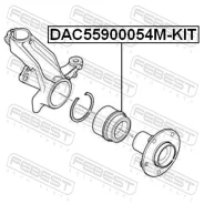 ��������� ��������� �������� Citroen, Nissan, Peugeot, OPEL, FIAT, Renaultducato 2J, Ducato 4X, NV40 Peugeot Boxer III 2006- Febest DAC55900054MKIT DA...