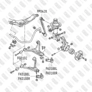 ���� ������������� �������� �����/������ AUDI 80/90 86- Fixar FP0628 FP0628 ����