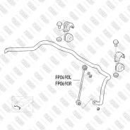 ���� ������������� �������� ����� BMW X5(E53) 00- Fixar FP0690L FP0690L ����