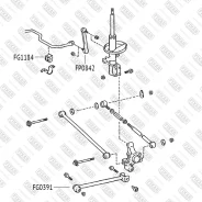 ���� ������������� (�����) Toyota Carina E/Corolla 87- Fixar FP0842, ������ FP0842 ����
