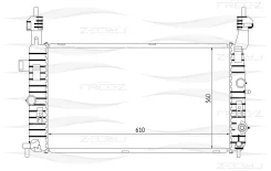 �������� ���������� OPEL Meriva 03- FREE-Z KK0168 KK0168 ����
