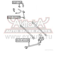 ������ ������� ������������� D13 Toyota Toyota Harrier ACU35/MCU35 4WD 2003- ASVA 0107734 ASVA 0107734 0107734 ����