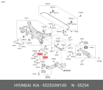 ������ �������� Hyundai/KIA Hyundai/KIA 552533W100 552533W100 ����