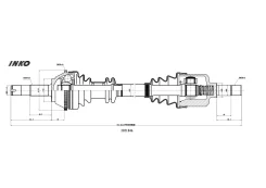 ��� ��������� � ����� 28/37 ABS 54 (������� / �����) Peugeot Boxer (230L) 1999.07- INKO 205104A, ����� �������� 205104A ����