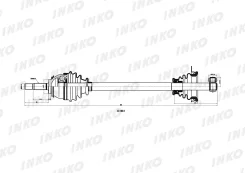 ������ � ����� (������� / �����)21/29,95 Renault Logan (LS_) 1.4 (55 kW) 2004.09- INKO 223083, ����� �������� 223083 ����