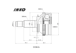 ���� ������� 28/27 ABS 51 (�������) OPEL Movano I (A) (JD) 2.5 D (59 kW) 1998.10- INKO 323063A, �������� 323063A ����