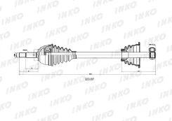 ���� ������� 21/25 Renault 19 1.6 INKO 323107 323107 ����