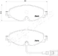 ������� ����. ���. AUDI A3 12-/Skoda Octavia 12-/ VW Golf VII 12- Japanparts PA0907AF PA0907AF ����