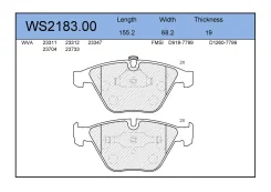 ������� ��������� �������� (�������) BMW 3 25, 5 23, 6 24, 7 21, X1 29, Z4 29 BMW 1 211, 3 25, 5 23, 6 24, 7 21, X1 29, Z4 29 Jeenice WS218300, ������...