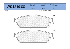 ������� ��������� �������� (�����) Cadillac Escalade, Chevrolet Avalanche/Silverado/Tahoe 07 Jeenice WS424600, ������ WS424600 ����