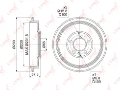 ������� ����. [230x39] 5 ���. VW Polo Sedan (Rus) 10- / Skoda Octavia (1U) 96-10 / Roomster (5J) 06-15 (230x39) Skoda Octavia(1U) 96-10 / Roomster 06...
