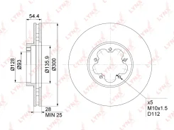 ���� ��������� �����. [300x28] Ford Transit 2.2D-3.2D 06-14 / Transit Tourneo 2.2D 06-14 FORD Transit 2.2D-3.2D 06-14 / Transit Tourneo 2.2D 06-14 Lyn...
