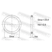 ������ �������������� 23.4X2.5 02400-009 Febest 02400009 Febest 02400009 02400009 ����