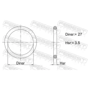 ������ �������������� �������������� ��������� 27X3.5 02400-008 Febest 02400008 Febest 02400008 02400008 ����