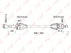 ������ � ����� R Nissan Almera II (N16E) 1.5 03- / +ABS / = FR RH Nissan Almera (N16) 1.5 02-06 Lynxauto CD1098A, ������ �������� CD1098A ����