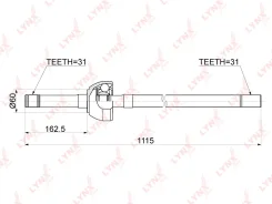������ � ����� �������� L (Z 31) Nissan Patrol GR / Safary (Y61) 2.8D-4.8 97-10 / = FR LH Nissan Patrol(Y61) 2.8D-4.2D 97- Lynxauto CD1170, �����/����...
