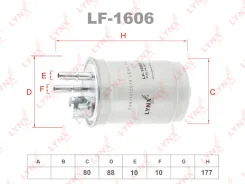 ������ ��������� FORD Focus I 1.8D 98-04 / Fiesta IV 1.8D 00 / Transit Connect 1.8D 02-13 Lynxauto LF1606 LF1606 ����