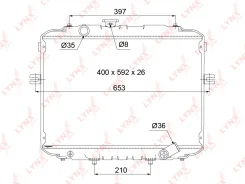 �������� ���������� ������ MT Hyundai H-100 Porter 2.5D (96-) [MT] Lynxauto RB1060 RB1060 ����