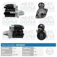 ������� 12V 1,2KW BMW 1 (E81, E87), 3 (E90), 5 (F10), X3 (E83) Meatdoria 5010241 5010241 ����