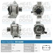 ��������� 14V 124A Ford Mondeo III Meatdoria 5514288 5514288 ����