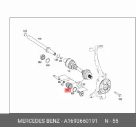 ������� ���������� ���� Mercedes-BENZ A1693660191 A1693660191 ����