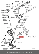 ���������� ����� ��� Mitsubishi 4G63 Mitsubishi MD182537 MD182537 ����